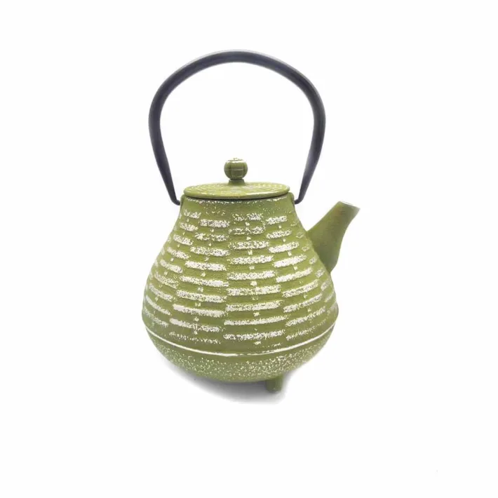 ZB3-12-2316 - Tetera de Hierro Fundido + Infusor Diseño Lemon Green - 1200ml