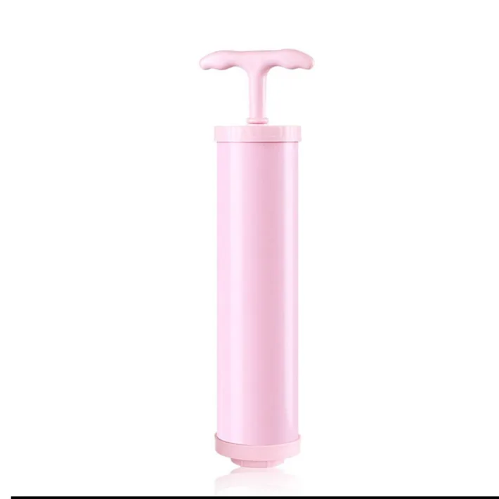 ZF1001 - Bomba Manual para Bolsas de Almacenamiento al Vacío - Rosa