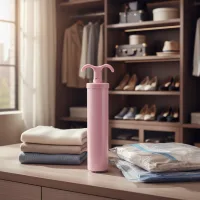 ZF1001 - Bomba Manual para Bolsas de Almacenamiento al Vacío - Rosa