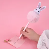 Lapicera Bolígrafo Bunny Cute Pompón