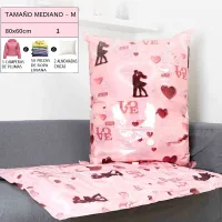 ZF9001-M - Bolsa de Almacenamiento al Vacío para Ropa/Acolchados Love - 80x6
