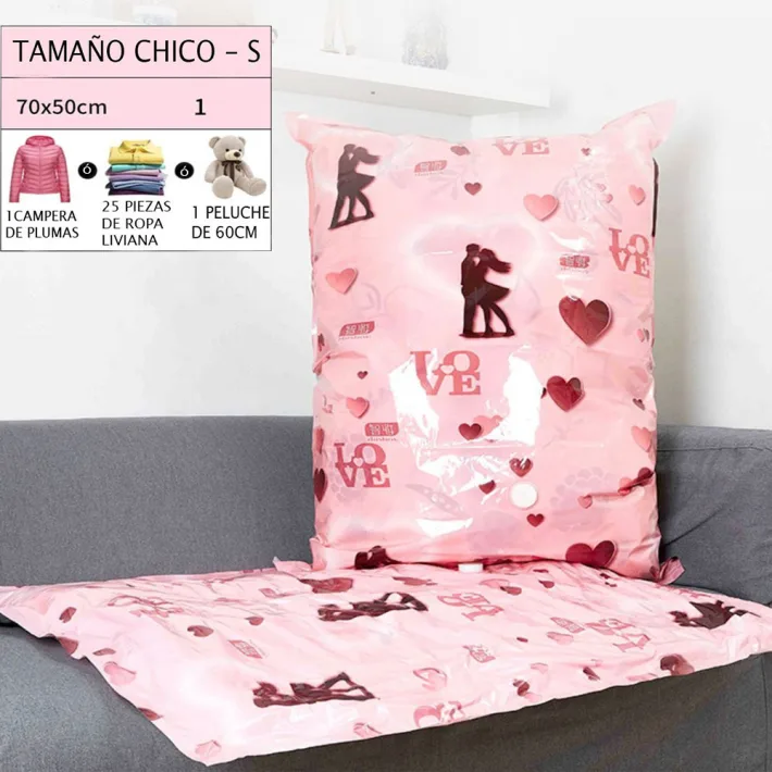 Bolsa de Almacenamiento al Vacío para Ropa/Acolchados Love - 100